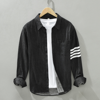 Varsity Denim Shirt