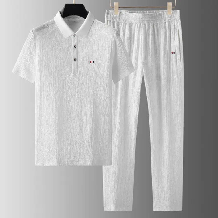 Aspen Textured Polo Set