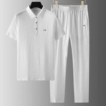 Aspen Textured Polo Set